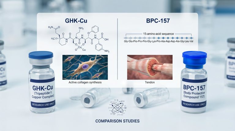 GHK-Cu vs BPC-157: Research Peptide Comparison Studies
