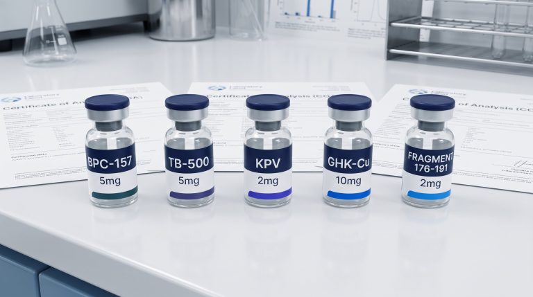 Recovery Peptides Comparison: BPC-157, TB-500, KPV, GHK-Cu