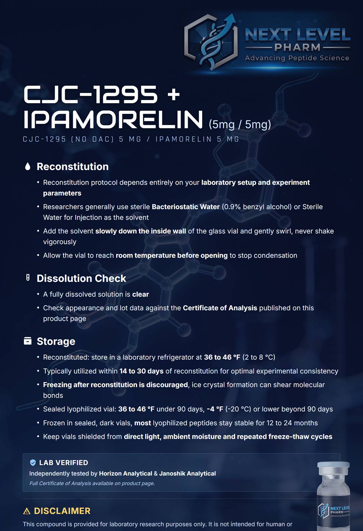 CJC-1295 (No DAC) + Ipamorelin (5mg/5mg) - Image 2