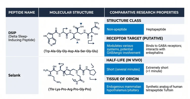 DSIP vs Selank: Sleep and Anxiolytic Peptide Research Compared