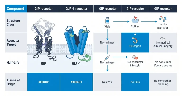GIP vs GLP-1 Receptor: How Research Distinguishes the Two