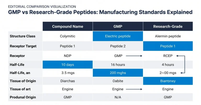 GMP vs Research-Grade Peptides: Manufacturing Standards Explained