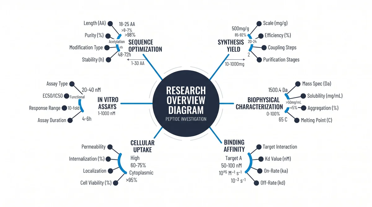 Peptides in Vascular Biology Research: Endothelial Mechanisms — research infographic