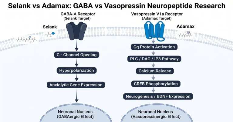Selank vs Adamax: GABA vs Vasopressin Neuropeptide Research