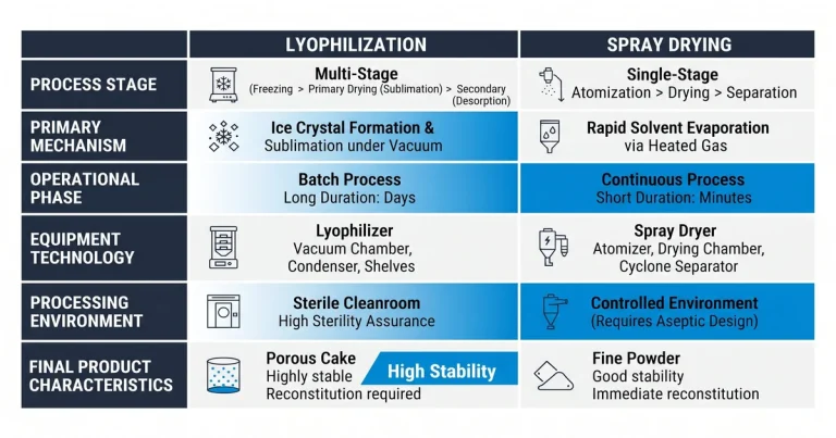 Spray Drying vs Lyophilization: Peptide Stability Research