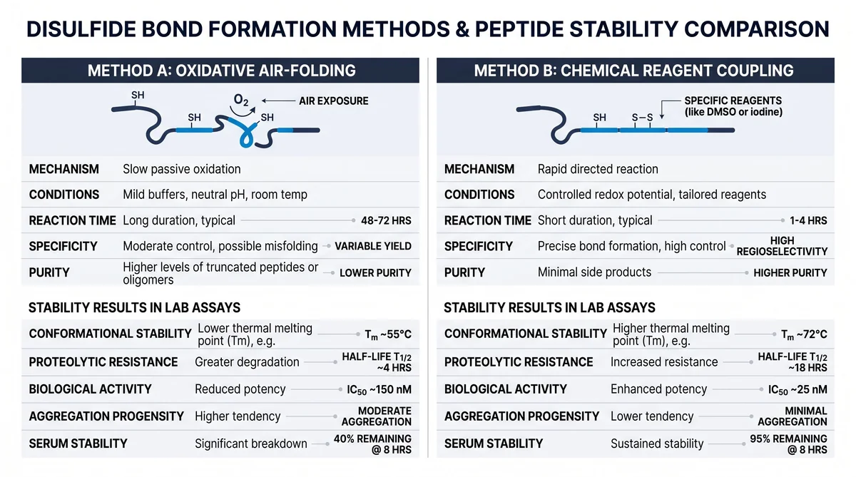 Disulfide Bond Peptide Research: Stability Studies — research infographic