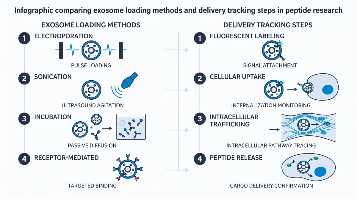 Exosome Peptide Delivery Research: Vesicle Mechanism — research infographic