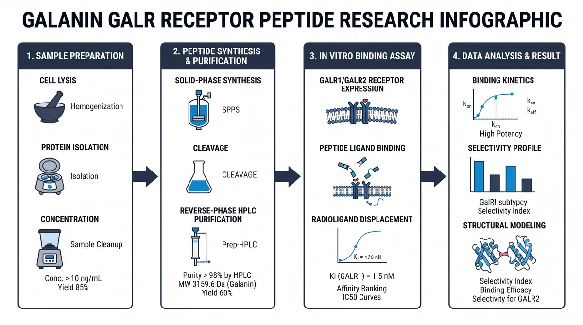 Galanin Peptide Research: GalR Neuropeptide Receptor — research infographic