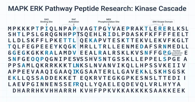 MAPK ERK Pathway Peptide Research: Kinase Cascade
