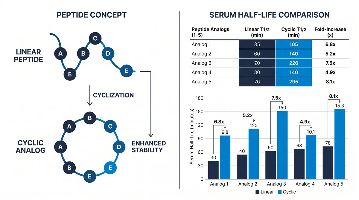 Peptide Cyclization Research: Cyclic Stability Studies — research infographic