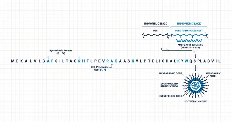 Polymeric Micelle Peptide Research: Block Copolymer